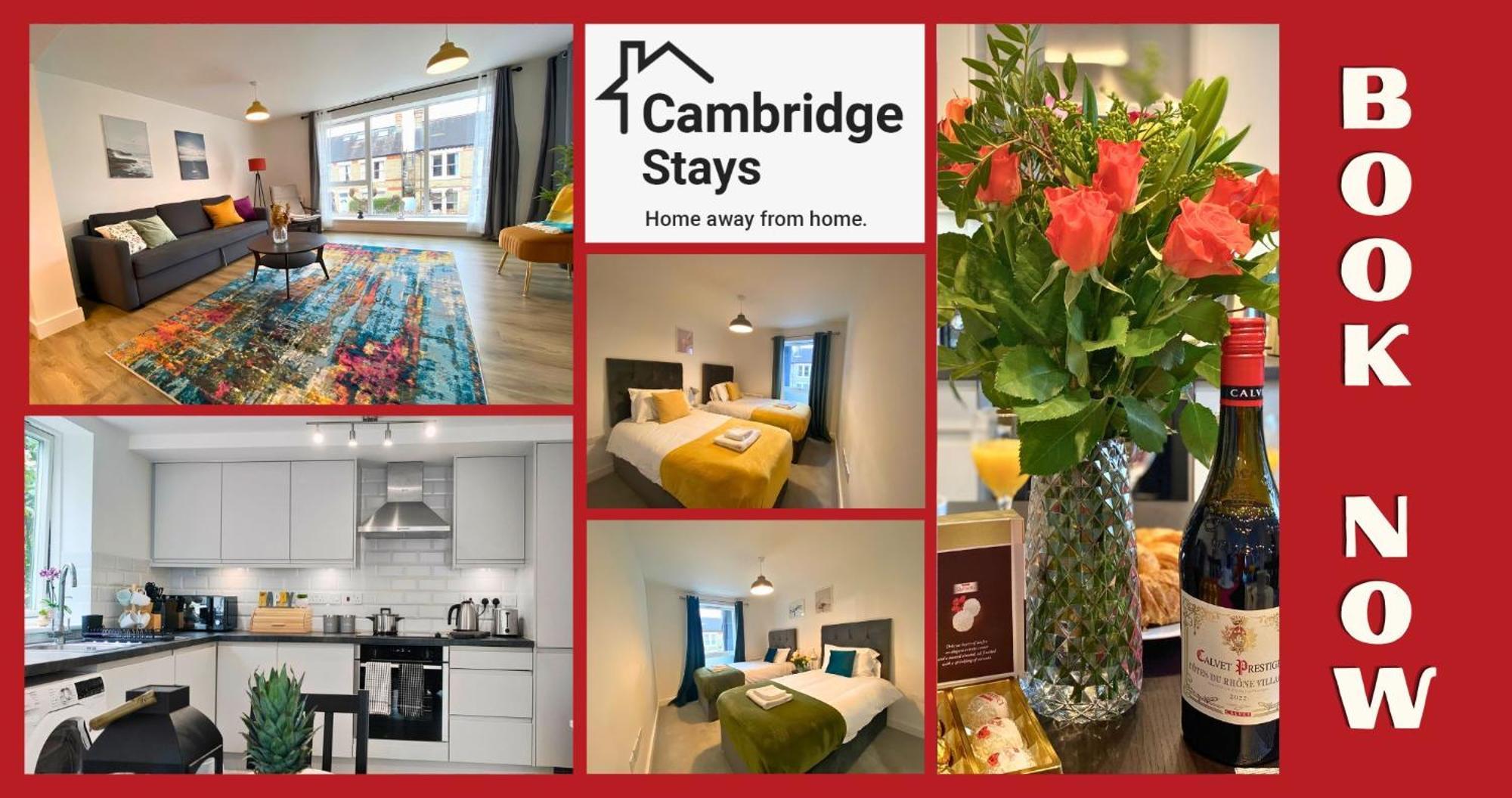 Cambridge Stays Riverside 2Br Flat-Walk To Centre-Parking-Balcony Exterior photo